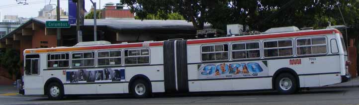 San Francisco MUNI New Flyer artic trolley 7055